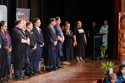 Photo from the TWoA Tāmaki Makaurau 2023 November Graduations (Ceremony 2 @ 6pm), held at the Due Drop Events Centre, Manukau, Auckland, New Zealand on Tuesday, 28 November, 2023. Photo: Mike Walen / KeyImagery Photography. Copyright: © Te Wānanga o Aotearoa.