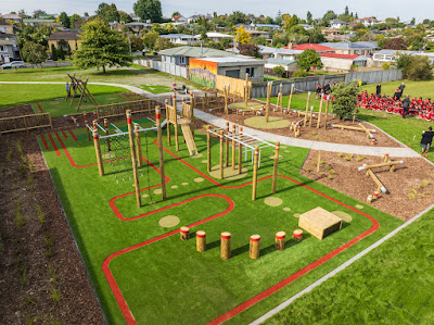 Photo from the new HCC Bolmuir Playground  Blessing event held at Forest Lake School in Hamilton, Waikato, New Zealand on Friday, 22 March, 2024. Photography by Mike Walen / KeyImagery Photography. Copyright: © Hamilton City Council.