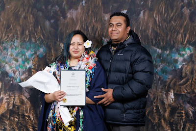 Photo from the TWoA Tāmaki Makaurau 2023 Graduations (Ceremony 1 @ 10am), held at the Due Drop Events Centre, Manukau, Auckland, New Zealand on Wednesday, 7 June, 2023. Photo: Mike Walen / KeyImagery Photography. Copyright: © Te Wānanga o Aotearoa.