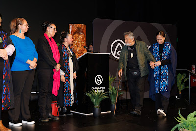 Photo from Ceremony 2 of the TWoA Tāmaki Makaurau 2025 Graduations (May 2025) held at the Mangere Arts Centre in Auckland, New Zealand on Monday, 26 May, 2025. Photo by Mike Walen / KeyImagery Photography. Copyright: © 2025 Te Wānanga o Aotearoa.