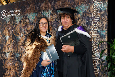 Photo from the TWoA Waiariki 2023 Graduations (Waiwhero), held at Te Puia, Rotorua, Bay of Plenty, New Zealand on Friday, 12 May, 2023. Photo: Mike Walen / KeyImagery Photography. Copyright: © Te Wānanga o Aotearoa.