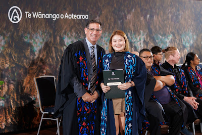 Photo from the TWoA Tāmaki Makaurau 2023 November Graduations (Ceremony 2 @ 6pm), held at the Due Drop Events Centre, Manukau, Auckland, New Zealand on Tuesday, 28 November, 2023. Photo: Mike Walen / KeyImagery Photography. Copyright: © Te Wānanga o Aotearoa.