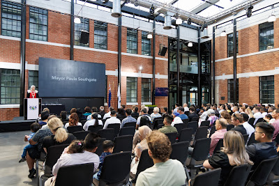 Photo from the HCC NZ Citizenship Ceremony (Afternoon) held in The Atrium, Wintec/Te Pukenga, Hamilton, Waikato, New Zealand at 3:30pm on Monday, 12 February, 2024. Photo: Mike Walen / KeyImagery Photography. Copyright: © Hamilton City Council.