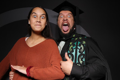 Booth photo from the TWoA Tainui 2019 Graduations (Ceremony 3),  held at Hamilton Boys' High School, Hamilton, New Zealand. Taken: Thursday 18 April 2019. Photo: InstaBooth / KeyImagery Photography. Copyright: © Te Wānanga o Aotearoa.