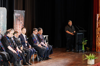 Photo from the TWoA Tāmaki Makaurau 2023 November Graduations (Ceremony 2 @ 6pm), held at the Due Drop Events Centre, Manukau, Auckland, New Zealand on Tuesday, 28 November, 2023. Photo: Mike Walen / KeyImagery Photography. Copyright: © Te Wānanga o Aotearoa.