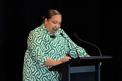 Photo from the TWoA Tāmaki Makaurau 2023 November Graduations (Ceremony 2 @ 6pm), held at the Due Drop Events Centre, Manukau, Auckland, New Zealand on Tuesday, 28 November, 2023. Photo: Mike Walen / KeyImagery Photography. Copyright: © Te Wānanga o Aotearoa.