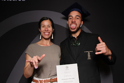 Booth photo from the TWoA Tainui 2019 Graduations (Ceremony 3),  held at Hamilton Boys' High School, Hamilton, New Zealand. Taken: Thursday 18 April 2019. Photo: InstaBooth / KeyImagery Photography. Copyright: © Te Wānanga o Aotearoa.