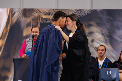Photo from the TWoA Te Tai Tokerau (Kaikohe) 2025 Graduation held at the War Memorial Hall in Kaikohe, Northland, New Zealand on Tuesday, 15 April, 2025. Photo by Mike Walen / KeyImagery Photography. Copyright: © 2025 Te Wānanga o Aotearoa.
