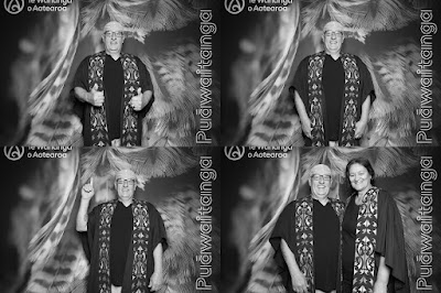 Booth photo from the TWoA Waiariki 2024 Graduations (Kawerau), held at Rautahi Marae, Kawerau, Bay of Plenty, New Zealand on Friday, 17 May, 2023. Photo: InstaBooth by KeyImagery Photography. Copyright: © Te Wānanga o Aotearoa.