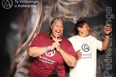 Booth photo from Ceremony 1 of the TWoA Tāmaki Makaurau 2025 Graduations (March 2025) held at the Mangere Arts Centre in Auckland, New Zealand on Wednesday, 12 March, 2025. Photo: InstaBooth by KeyImagery Photography. Copyright: © 2025 Te Wānanga o Aotearoa.