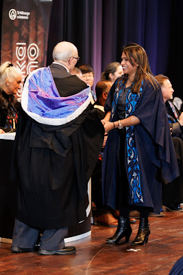 Photo from the TWoA Tāmaki Makaurau 2023 Graduations (Ceremony 2 @ 3pm), held at the Due Drop Events Centre, Manukau, Auckland, New Zealand on Wednesday, 7 June, 2023. Photo: Mike Walen / KeyImagery Photography. Copyright: © Te Wānanga o Aotearoa.