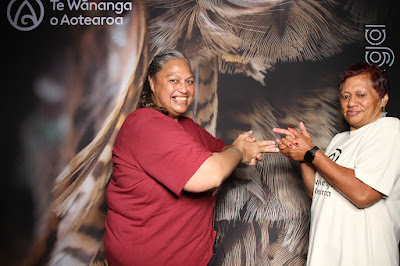 Booth photo from Ceremony 1 of the TWoA Tāmaki Makaurau 2025 Graduations (March 2025) held at the Mangere Arts Centre in Auckland, New Zealand on Wednesday, 12 March, 2025. Photo: InstaBooth by KeyImagery Photography. Copyright: © 2025 Te Wānanga o Aotearoa.