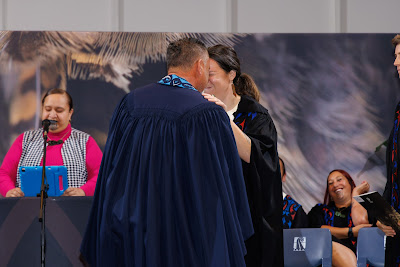 Photo from the TWoA Te Tai Tokerau (Kaikohe) 2025 Graduation held at the War Memorial Hall in Kaikohe, Northland, New Zealand on Tuesday, 15 April, 2025. Photo by Mike Walen / KeyImagery Photography. Copyright: © 2025 Te Wānanga o Aotearoa.