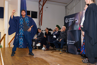 Photo from the TWoA Te Tai Tokerau (Kaikohe) 2025 Graduation held at the War Memorial Hall in Kaikohe, Northland, New Zealand on Tuesday, 15 April, 2025. Photo by Mike Walen / KeyImagery Photography. Copyright: © 2025 Te Wānanga o Aotearoa.
