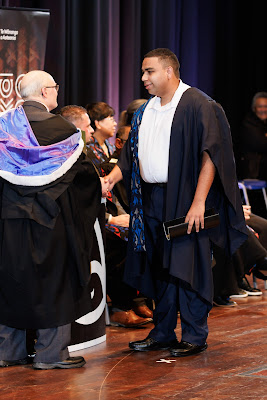 Photo from the TWoA Tāmaki Makaurau 2023 Graduations (Ceremony 2 @ 3pm), held at the Due Drop Events Centre, Manukau, Auckland, New Zealand on Wednesday, 7 June, 2023. Photo: Mike Walen / KeyImagery Photography. Copyright: © Te Wānanga o Aotearoa.