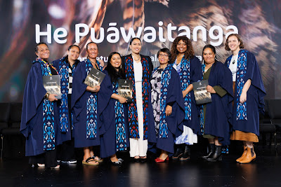 Photo from Ceremony 6 of the TWoA Tāmaki Makaurau 2025 Graduations (May 2025) held at the Mangere Arts Centre in Auckland, New Zealand on Wednesday, 28 May, 2025. Photo by Mike Walen / KeyImagery Photography. Copyright: © 2025 Te Wānanga o Aotearoa.