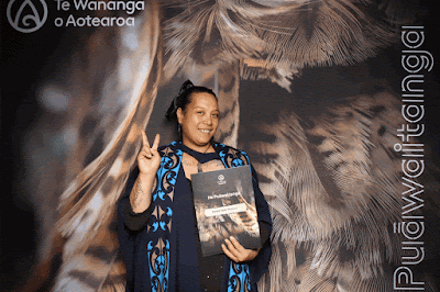 Booth photo from Ceremony 1 of the TWoA Tāmaki Makaurau 2025 Graduations (March 2025) held at the Mangere Arts Centre in Auckland, New Zealand on Wednesday, 12 March, 2025. Photo: InstaBooth by KeyImagery Photography. Copyright: © 2025 Te Wānanga o Aotearoa.