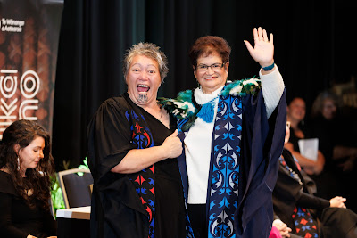 Photo from the TWoA Tāmaki Makaurau 2023 Graduations (Ceremony 5 @ 3pm), held at the Due Drop Events Centre, Manukau, Auckland, New Zealand on Thursday, 8 June, 2023. Photo: Mike Walen / KeyImagery Photography. Copyright: © Te Wānanga o Aotearoa.