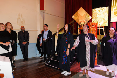 Photo from the TWoA Waiariki 2025 Graduation (Ōpōtiki), held at the De Luxe Theatre in Ōpōtiki, Bay of Plenty, New Zealand on Friday, 23 May, 2025. Photo: Mike Walen / KeyImagery Photography. Copyright: © 2025 Te Wānanga o Aotearoa.