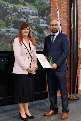 Photo from the HCC NZ Citizenship Ceremony held at The Atrium, Wintec/Te Pukenga, Hamilton, Waikato, New Zealand on Monday, 6 May, 2024. Photo: Mike Walen / KeyImagery Photography. Copyright: © Hamilton City Council.