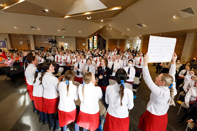 Photo from Waikato Diocesan House Singing 2022, held at Waikato Diocesan, Hamilton, New Zealand on Friday, 2 July, 2022. Photo: Mike Walen / KeyImagery Photography. Copyright: © Waikato Diocesan School for Girls.