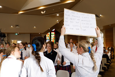 Photo from Waikato Diocesan House Singing 2022, held at Waikato Diocesan, Hamilton, New Zealand on Friday, 2 July, 2022. Photo: Mike Walen / KeyImagery Photography. Copyright: © Waikato Diocesan School for Girls.
