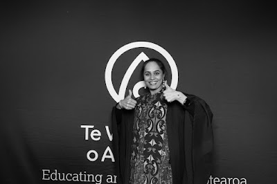 Photo from the TWoA Tāmaki Makaurau 2023 Graduations (Ceremony 5 @ 3pm), held at the Due Drop Events Centre, Manukau, Auckland, New Zealand on Thursday, 8 June, 2023. Photo: InstaBooth by KeyImagery Photography. Copyright: © Te Wānanga o Aotearoa.
