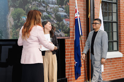 Photo from the HCC NZ Citizenship Ceremony held at The Atrium, Wintec/Te Pukenga, Hamilton, Waikato, New Zealand on Monday, 6 May, 2024. Photo: Mike Walen / KeyImagery Photography. Copyright: © Hamilton City Council.