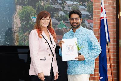 Photo from the HCC NZ Citizenship Ceremony held at The Atrium, Wintec/Te Pukenga, Hamilton, Waikato, New Zealand on Monday, 6 May, 2024. Photo: Mike Walen / KeyImagery Photography. Copyright: © Hamilton City Council.