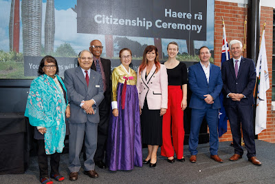 Photo from the HCC NZ Citizenship Ceremony held at The Atrium, Wintec/Te Pukenga, Hamilton, Waikato, New Zealand on Monday, 6 May, 2024. Photo: Mike Walen / KeyImagery Photography. Copyright: © Hamilton City Council.