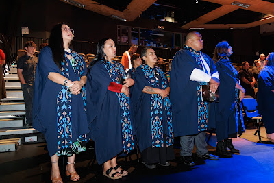 Photo from Ceremony 1 of the TWoA Tāmaki Makaurau 2025 Graduations (March 2025) held at the Mangere Arts Centre in Auckland, New Zealand on Wednesday, 12 March, 2025. Photo by Mike Walen / KeyImagery Photography. Copyright: © 2025 Te Wānanga o Aotearoa.