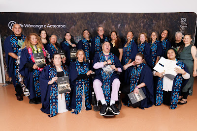 Photo from Ceremony 1 of the TWoA Tāmaki Makaurau 2025 Graduations (May 2025) held at the Mangere Arts Centre in Auckland, New Zealand on Monday, 26 May, 2025. Photo by Mike Walen / KeyImagery Photography. Copyright: © 2025 Te Wānanga o Aotearoa.