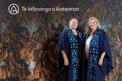 Studio photo from the TWoA Tainui 2023 Graduations (Ceremony 2 - Wednesday Afternoon), held at Hamilton Boys High School, Hamilton, Waikato, New Zealand on Wednesday, 19 April 2023. Photo: Mike Walen / KeyImagery Photography. Copyright: © Te Wananga o Aotearoa.