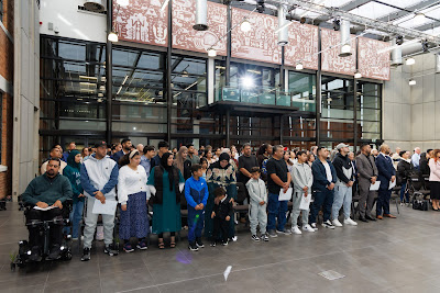Photo from the HCC NZ Citizenship Ceremony held at The Atrium, Wintec/Te Pukenga, Hamilton, Waikato, New Zealand on Monday, 6 May, 2024. Photo: Mike Walen / KeyImagery Photography. Copyright: © Hamilton City Council.
