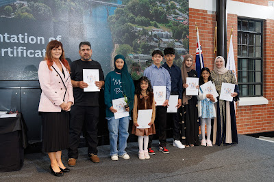 Photo from the HCC NZ Citizenship Ceremony held at The Atrium, Wintec/Te Pukenga, Hamilton, Waikato, New Zealand on Monday, 6 May, 2024. Photo: Mike Walen / KeyImagery Photography. Copyright: © Hamilton City Council.