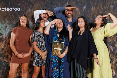 Studio photo from the TWoA Tainui 2023 Graduations (Ceremony 2 - Wednesday Afternoon), held at Hamilton Boys High School, Hamilton, Waikato, New Zealand on Wednesday, 19 April 2023. Photo: Mike Walen / KeyImagery Photography. Copyright: © Te Wananga o Aotearoa.