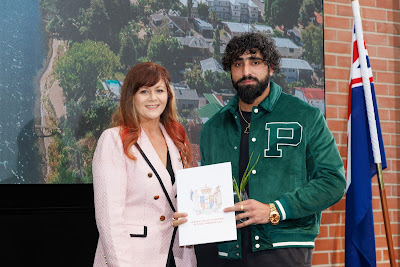 Photo from the HCC NZ Citizenship Ceremony held at The Atrium, Wintec/Te Pukenga, Hamilton, Waikato, New Zealand on Monday, 6 May, 2024. Photo: Mike Walen / KeyImagery Photography. Copyright: © Hamilton City Council.