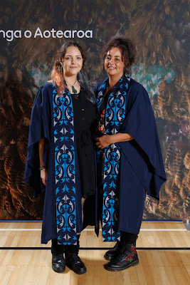 Studio photo from the TWoA Tainui 2023 Graduations (Ceremony 2 - Wednesday Afternoon), held at Hamilton Boys High School, Hamilton, Waikato, New Zealand on Wednesday, 19 April 2023. Photo: Mike Walen / KeyImagery Photography. Copyright: © Te Wananga o Aotearoa.