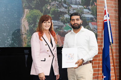 Photo from the HCC NZ Citizenship Ceremony held at The Atrium, Wintec/Te Pukenga, Hamilton, Waikato, New Zealand on Monday, 6 May, 2024. Photo: Mike Walen / KeyImagery Photography. Copyright: © Hamilton City Council.