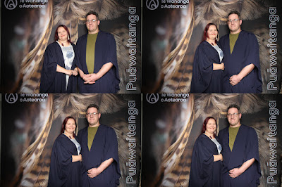 Booth photo from the TWoA Tainui 2025 Graduations (Ceremony 2 @ 2pm) held at Claudelands Event Centre in Hamilton, Waikato, New Zealand on Tuesday, 29 April, 2025. Photography by InstaBooth / KeyImagery Photography. Copyright: © 2025 Te Wānanga o Aotearoa.
