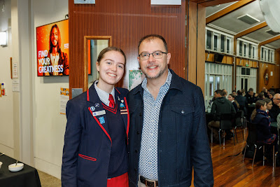 Photo from the 2022 Father/Daughter Breakfast held in the Nancy Light Hall at Waikato Diocesan in Hamilton, Waikato, New Zealand. Taken: Monday, 5 September, 2022. Photography: Mike Walen / KeyImagery Photography. Copyright: © Waikato Diocesan School for Girls.