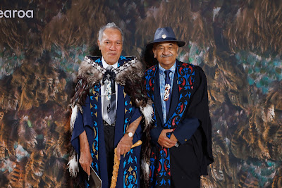Studio photo from the TWoA Tainui 2023 Graduations (Ceremony 1 - Wednesday Morning), held at Hamilton Boys High School, Hamilton, Waikato, New Zealand on Wednesday, 19 April 2023. Photo: Mike Walen / KeyImagery Photography. Copyright: © Te Wananga o Aotearoa.