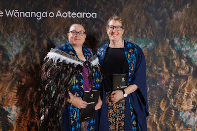 Studio photo from the TWoA Tainui 2023 Graduations (Ceremony 1 - Wednesday Morning), held at Hamilton Boys High School, Hamilton, Waikato, New Zealand on Wednesday, 19 April 2023. Photo: Mike Walen / KeyImagery Photography. Copyright: © Te Wananga o Aotearoa.