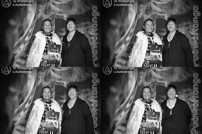 Booth photo from Ceremony 1 of the TWoA Tāmaki Makaurau 2025 Graduations (March 2025) held at the Mangere Arts Centre in Auckland, New Zealand on Wednesday, 12 March, 2025. Photo: InstaBooth by KeyImagery Photography. Copyright: © 2025 Te Wānanga o Aotearoa.