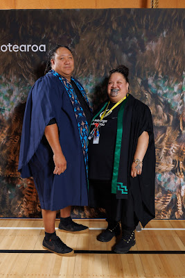 Studio photo from the TWoA Tainui 2023 Graduations (Ceremony 1 - Wednesday Morning), held at Hamilton Boys High School, Hamilton, Waikato, New Zealand on Wednesday, 19 April 2023. Photo: Mike Walen / KeyImagery Photography. Copyright: © Te Wananga o Aotearoa.
