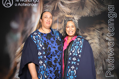 Booth photo from the TWoA Waiariki 2024 Graduations (Kawerau), held at Rautahi Marae, Kawerau, Bay of Plenty, New Zealand on Friday, 17 May, 2023. Photo: InstaBooth by KeyImagery Photography. Copyright: © Te Wānanga o Aotearoa.