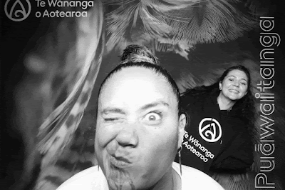 Booth photo from Ceremony 1 of the TWoA Tāmaki Makaurau 2025 Graduations (March 2025) held at the Mangere Arts Centre in Auckland, New Zealand on Wednesday, 12 March, 2025. Photo: InstaBooth by KeyImagery Photography. Copyright: © 2025 Te Wānanga o Aotearoa.