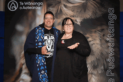 Booth photo from the TWoA Waiariki 2024 Graduations (Tauranga Moana), held at Bethlehem Baptist Church, Tauranga, Bay of Plenty, New Zealand on Friday, 3 May, 2024. Photo: InstaBooth by KeyImagery Photography. Copyright: © Te Wānanga o Aotearoa.