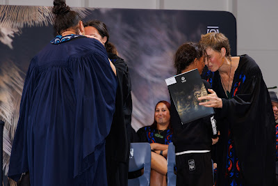 Photo from the TWoA Te Tai Tokerau (Kaikohe) 2025 Graduation held at the War Memorial Hall in Kaikohe, Northland, New Zealand on Tuesday, 15 April, 2025. Photo by Mike Walen / KeyImagery Photography. Copyright: © 2025 Te Wānanga o Aotearoa.