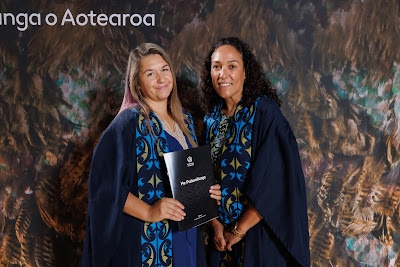 Studio photo from the TWoA Tainui 2023 Graduations (Ceremony 1 - Wednesday Morning), held at Hamilton Boys High School, Hamilton, Waikato, New Zealand on Wednesday, 19 April 2023. Photo: Mike Walen / KeyImagery Photography. Copyright: © Te Wananga o Aotearoa.